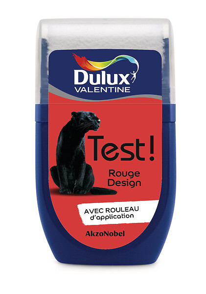 DULUX VALENTINE - Testeur de peinture - Rouge Design - Satin - 30ml - large