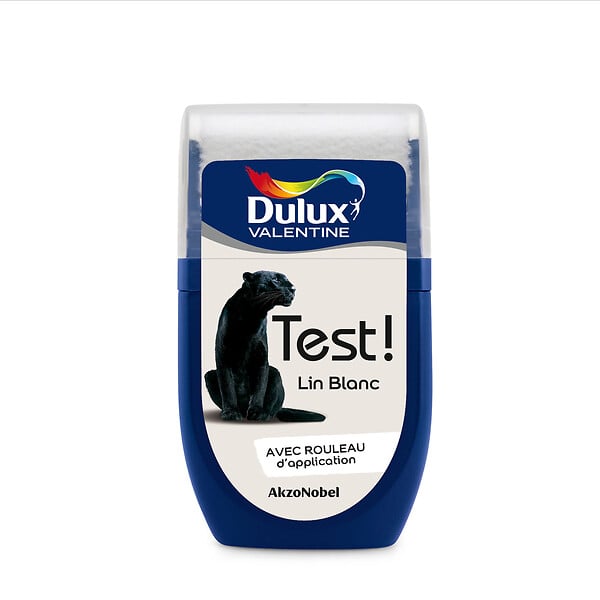 DULUX VALENTINE - Testeur de peinture - Lin Blanc - Satin - 30ml - large
