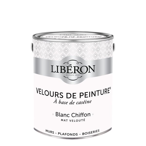 LIBERON - Velours de peinture - Blanc chiffon - Mat - 2,5L - large
