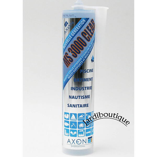 JARDIBOUTIQUE - Mastic Colle Hybride, MS 3000 Clear, incolore 290 ML - large