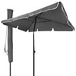 VOUNOT - Parasol rectangulaire 2x1.25m avec housse de protection gris - vignette