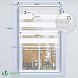 VOUNOT - Store enrouleur jour nuit double 50x150cm Blanc - vignette