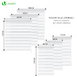 VOUNOT - Store enrouleur jour nuit double 50x150cm Blanc - vignette