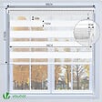 VOUNOT - Store enrouleur jour nuit double 100x150cm Blanc - vignette