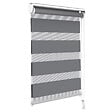 VOUNOT - Store enrouleur jour nuit double 50x150cm Gris - vignette