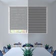 VOUNOT - Store enrouleur jour nuit double 50x150cm Gris - vignette