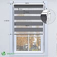 VOUNOT - Store enrouleur jour nuit double 50x150cm Gris - vignette