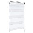 VOUNOT - Store enrouleur jour nuit double 55x150cm Blanc - vignette
