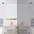 VOUNOT - Store enrouleur jour nuit double 55x150cm Blanc - vignette