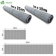 VOUNOT - Grillage a poule avec fils 13mm en acier galvanise 1x25M - vignette
