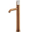 ESSEBAGNO - Manopola mitigeur lavabo haut cuivre brossé marbre - vignette