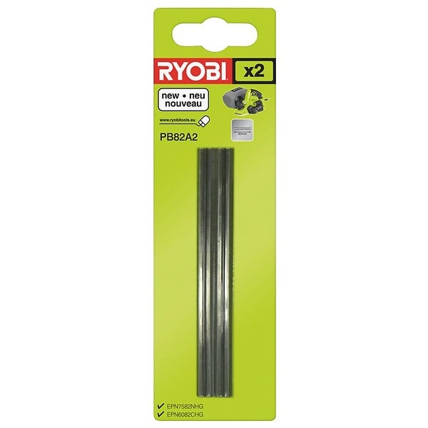 RYOBI - Ryobi - Jeu De 2 Fers Jetables En Carbure 82 Mm Pour Rabots - Pb82a2 - large