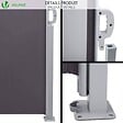 VOUNOT - Paravent retractable avec housse de protection 1.4x3m Anthracite - vignette