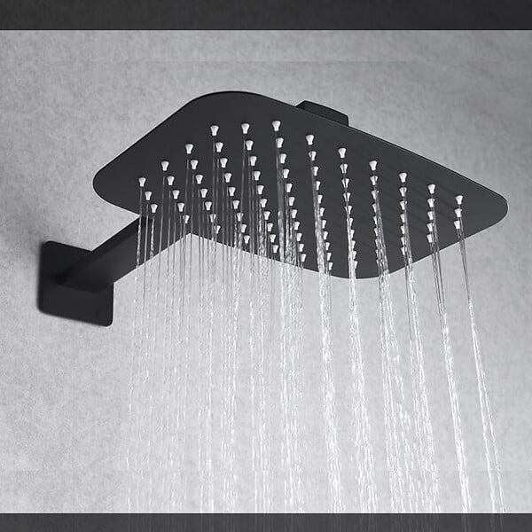IMEX PRODUCTS - Kit de douche thermostatique encastré HIDRA noir mat - large