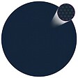 VIDAXL - vidaXL Film solaire de piscine flottant PE 417 cm Noir et bleu - vignette