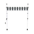 COTE STORE - Store à projection autoportant sans perçage 200 x 150 cm - Terrasse ou balcon - Blanc gris - vignette