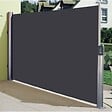 COTE STORE - Stores latéral paravent 1,6 x 3,5 m extérieur brise vue pour terrasse - Gris anthracite - vignette