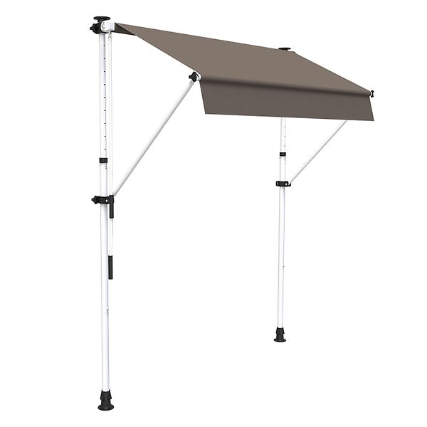 COTE STORE - Store à projection autoportant sans perçage 300 x 150 cm - Terrasse ou balcon - Taupe - large