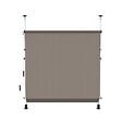 COTE STORE - Store à projection autoportant sans perçage 300 x 150 cm - Terrasse ou balcon - Taupe - vignette