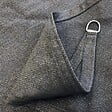 COTE STORE - Voile d'ombrage 4 x 4 m carré 280g/m² - Haute densité résistante au vent - Tissu micro-aéré - Gris - vignette