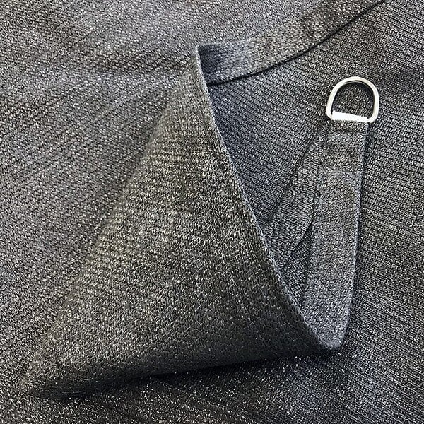 COTE STORE - Voile d'ombrage 3 x 4 x 5 m triangulaire 280g/m² - Haute densité résistante au vent - Tissu micro-aéré - Gris - large