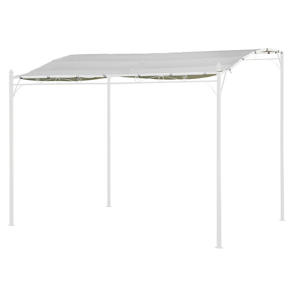 HAPPY GARDEN - Toile pour pergola murale 3 × 2,5m NICE beige - large