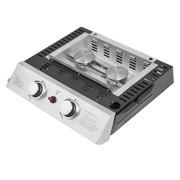 HAPPY GARDEN - Plancha au gaz MALA - 2 brûleurs 5kW - large