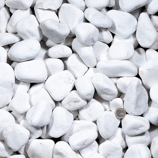 RO'MA NATURE - Galet Blanc Pur 40-60 mm - Lot de 50 sacs de 20 kg (10 m²) - large