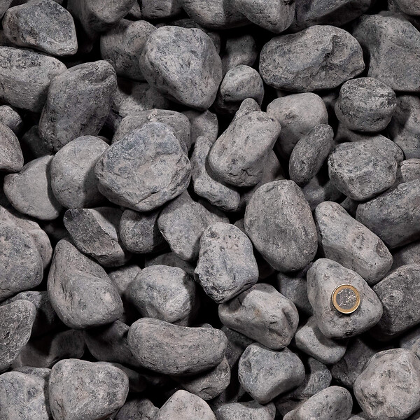 RO'MA NATURE - Galet Noir / Gris Ebano 40-60 mm - Lot de 50 sacs de 20 kg (10 m²) - large