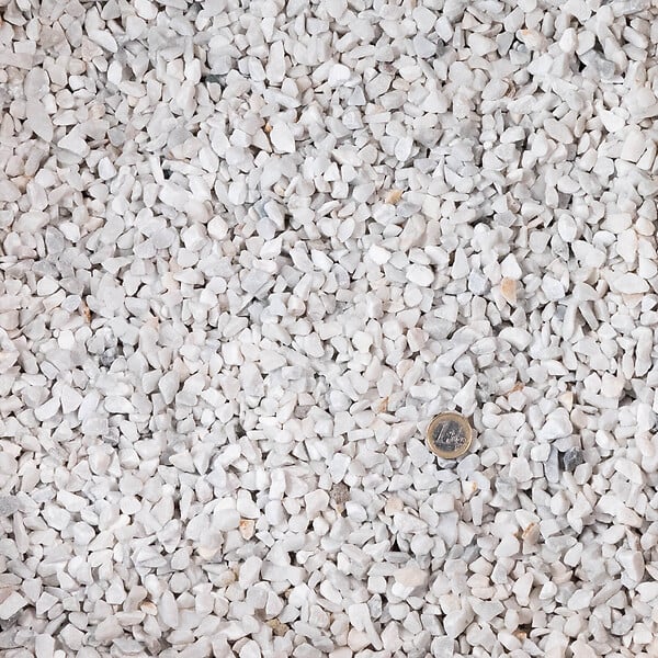 RO'MA NATURE - Gravier Marbre Blanc Carrare 8-12 mm - Big Bag 500 kg (10 m²) - large