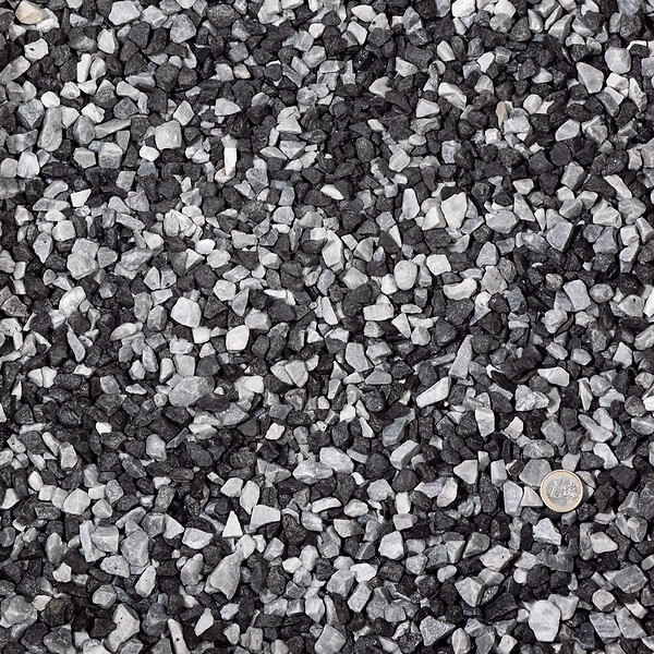 RO'MA NATURE - Gravier Zèbre 8-16 mm - Lot de 25 sacs de 20 kg (10 m²) - large
