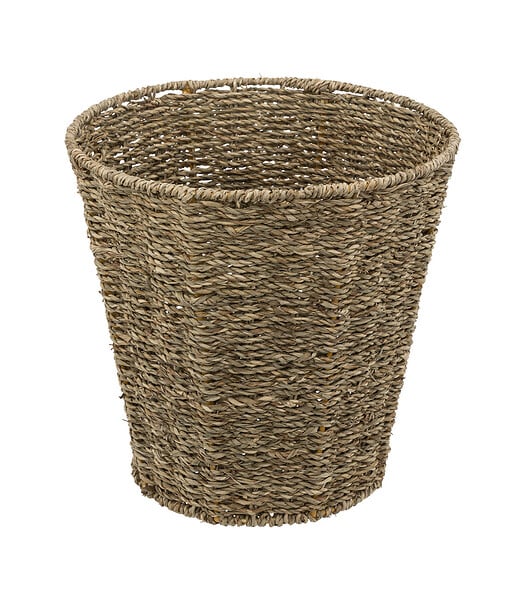 5 FIVE SIMPLY SMART - Poubelle de salle de bain avec couvercle en Seagrass 9 L - large