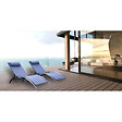 KETER - bains de soleil monaco bleu lavande (lot de 2) - 35-700949 - vignette