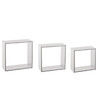 5 FIVE SIMPLY SMART - Lot de 3 Étagères murales flottantes Cubes coloris Blanc Fixations invisibles - vignette