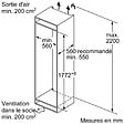BOSCH - réfrigérateur combiné intégrable à glissières 267l - kiv86vse0 - vignette