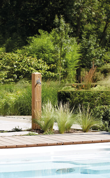 GARANTIA - Fontaine Wood en PE bois clair - large
