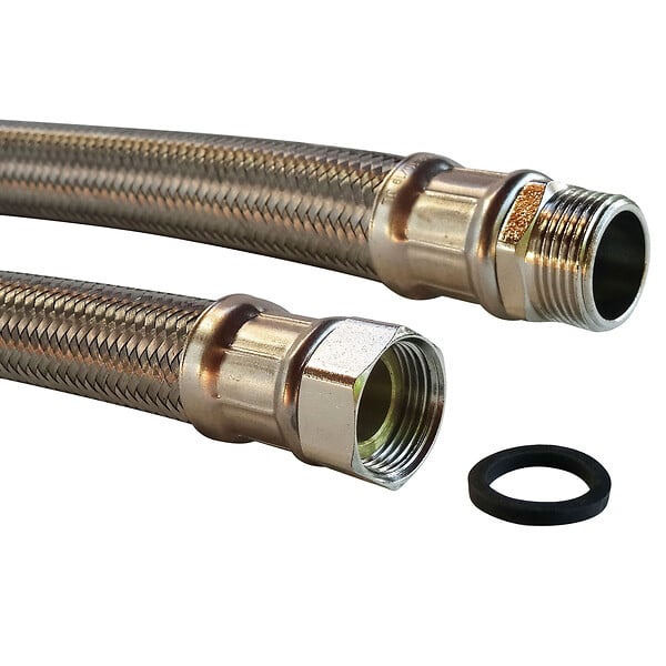 SOMATHERM FOR YOU - Flexible chauffage 1 écrou tournant 3/4" - 1 raccord Mâle 3/4" - 500 mm - large