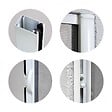 VOLET-MOUSTIQUAIRE - Lot de 2 Moustiquaires Latérales ALU H220 cm x L130 cm Blanc - vignette