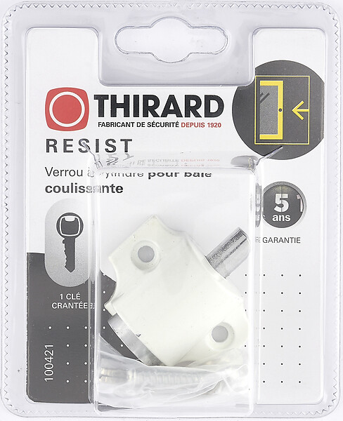 THIRARD - Verrou à cylindre et pêne poussoir - large