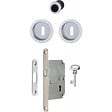 HOPPE - SET  POUR PORTE COULISSANTE F94 CHR SAT A CLE L - vignette