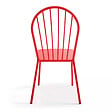 OVIALA - Chaise bistrot de jardin en métal rouge - Honfleur - vignette