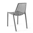 OVIALA - Chaise de jardin ajourée en plastique gris - Paris - vignette