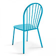 OVIALA - Chaise bistrot de jardin en métal bleu - Honfleur - vignette