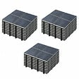 OVIALA - Lot de 24 dalles clipsables en pierre noir - Kobe - vignette