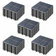 OVIALA - Lot de 40 dalles clipsables en pierre noir - Kobe - vignette