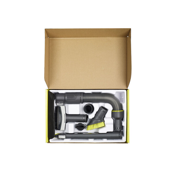 RYOBI - Pack RYOBI Aspirateur eau et poussière RYOBI 1250W - 20L - RVC-1220I-G - 6 accessoires nettoyage automobile - RAKVA04 - large