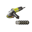 RYOBI - Pack RYOBI Meuleuse d'angle 800W - 125mm - RAG800-125G - Kit 6 disques 125 mm - vignette