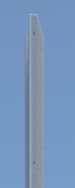 FERRO BULLONI - Piquet en T - Fer galvanisé - H1,25m - large