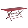 FERMOB - Table de jardin Cargo - Rectangulaire - Piment - 8 personnes - vignette