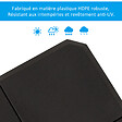 OUTSUNNY - Pied de parasol lot de 4 dalles pour parasol à lester dim. tot. 100L x 100l x 9,5H cm HDPE noir - vignette